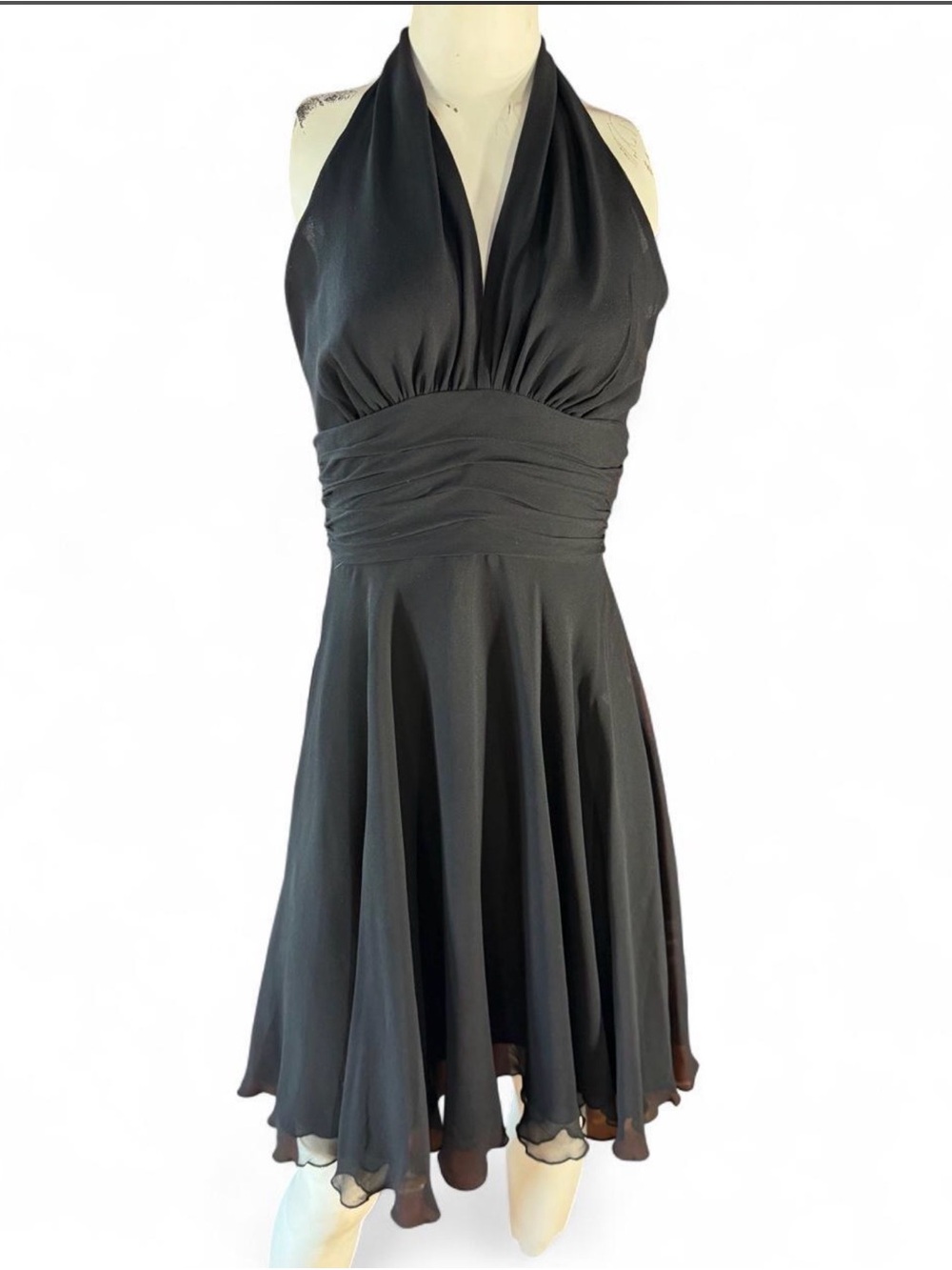 Dina Bar-El vintage 100% silk halter dress
